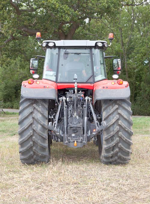 Massey Ferguson 7718 from the back