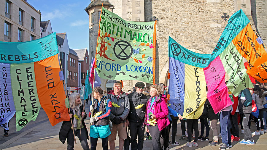 Extinction Rebellion protesters