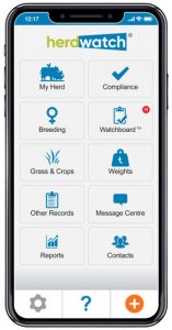 Herdwatch app on mobile