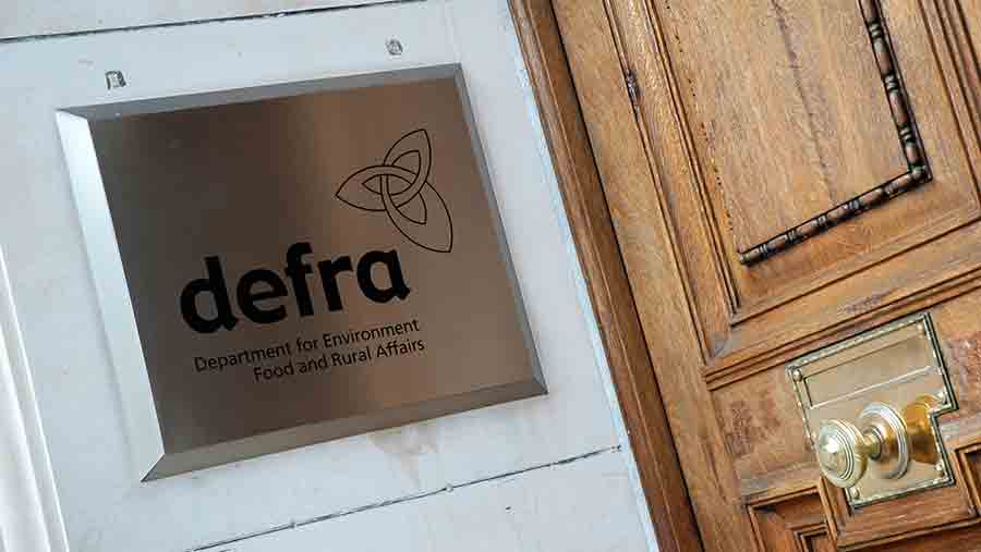 Defra sign on building