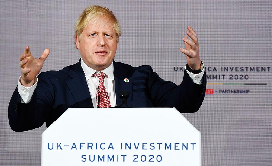 Boris Johnson at the summit