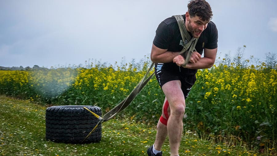 Sean Cursiter, Britain's Fittest Farmer 2019 © Colin Miller/RBI