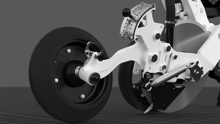 DSX rear closing wheel