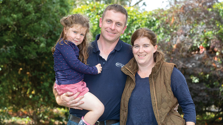 Edward and Ann Hull with their daughter