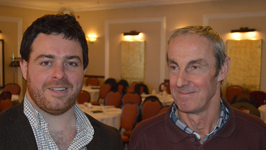 Two men at award ceremony