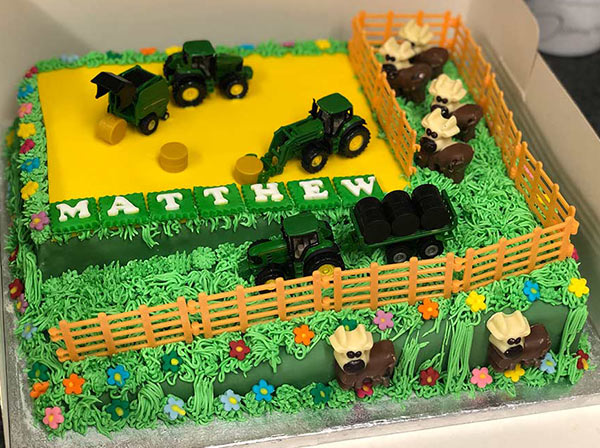Farm scene cake
