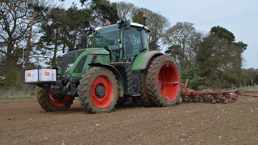 drilling sugar beet