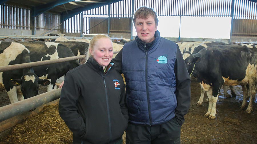  Laura Tomlinson and George Allen in the shed