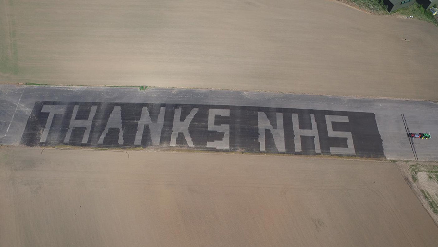 Video: York Farmers Spray Nhs Thank-You Message On Airfield - Farmers Weekly