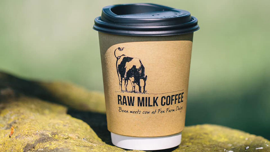 Raw milk coffee