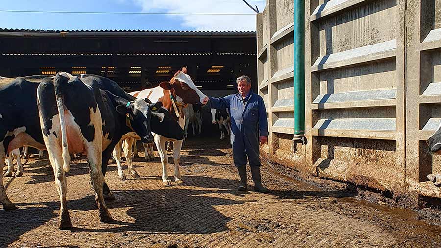 Leicestershire farmer Andrew Birkle has had to dump 9,000 litres of milk © Andrew Birkle