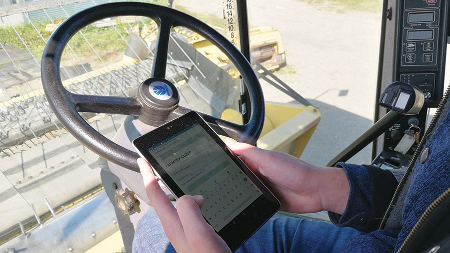 Using a tablet with TRX system in cab