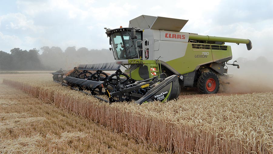 Cutting Firefly wheat