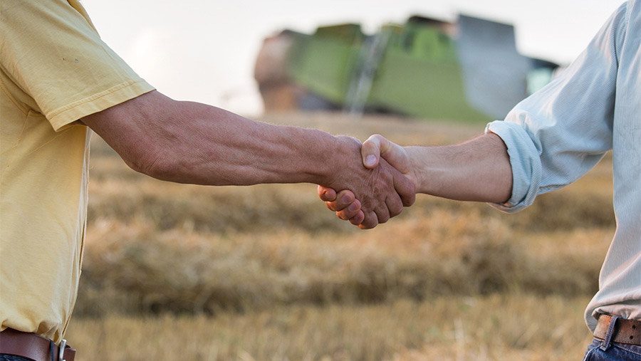 shaking hands