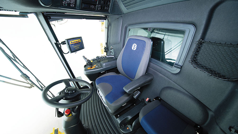 New Holland CH7.70 cab interior