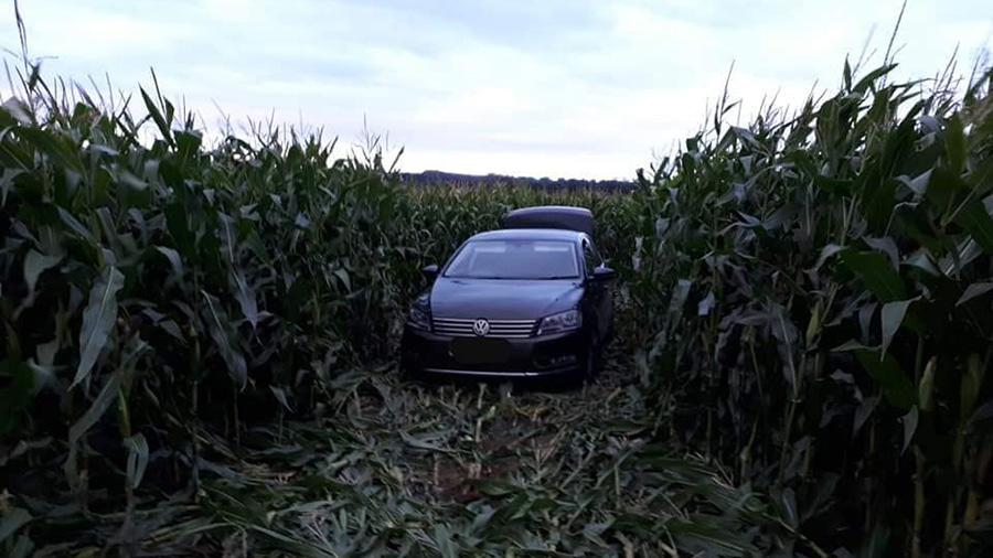 The suspect's car