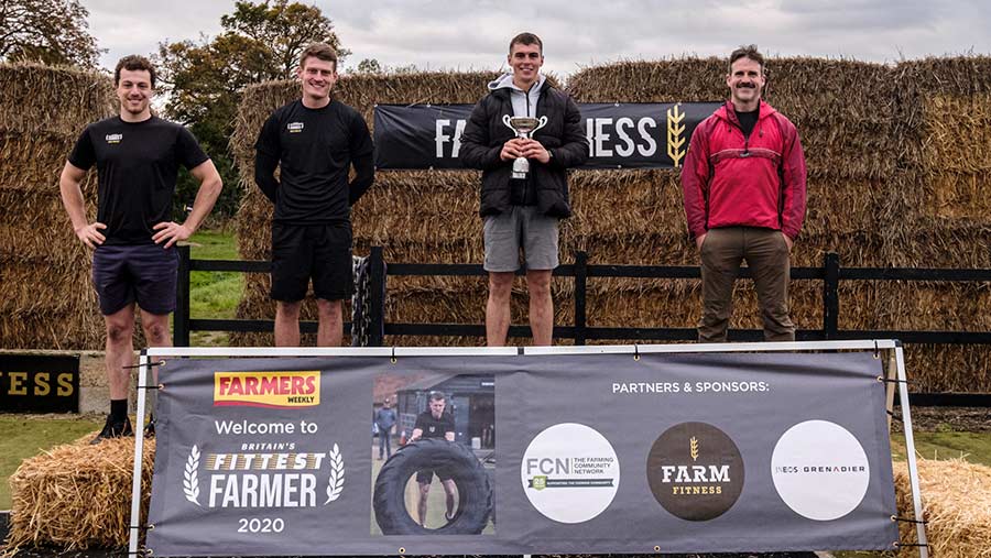 Winner of Britain's Fittest Farmer 2020 James Arney © Colin Miller/MAG