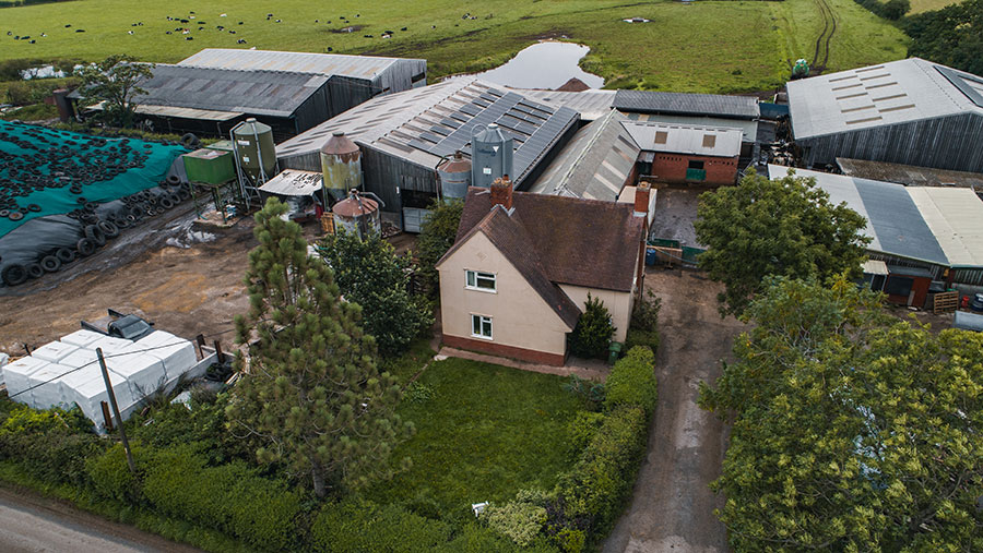 Aerial view of Levedale