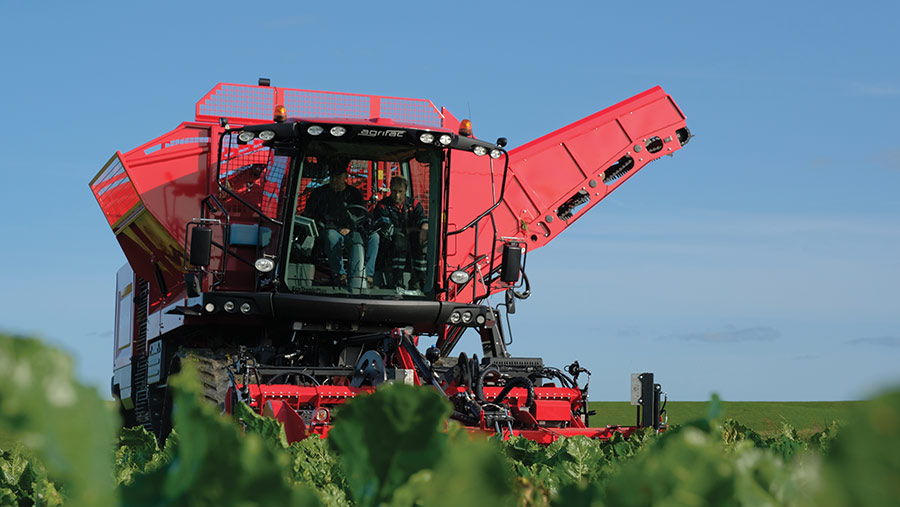 Agrifac sugar beet harvester