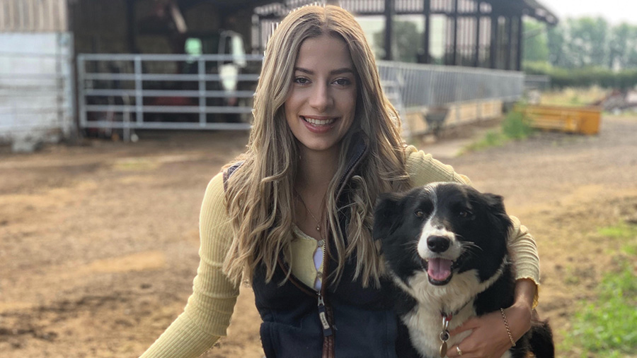 Josie Troop with sheepdog