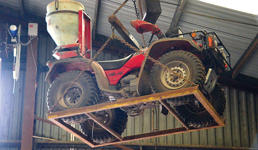 William Barton’s quad bike security system