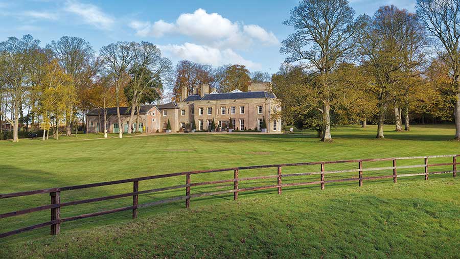 Horseheath Lodge and grounds