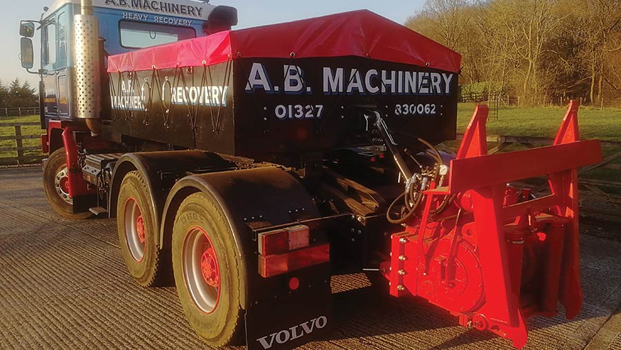 Volvo F12 with winch