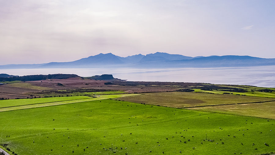 Isle of Bute farming landscape