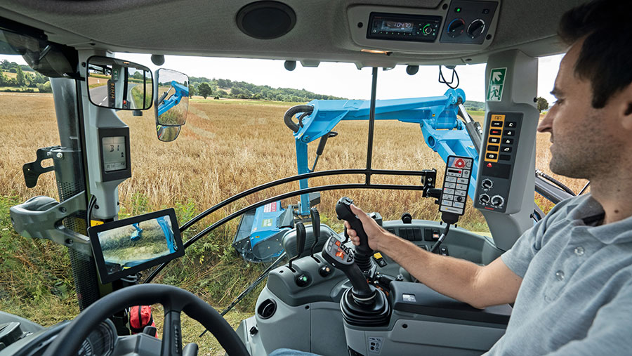 The interior of the New Claas Arion 400