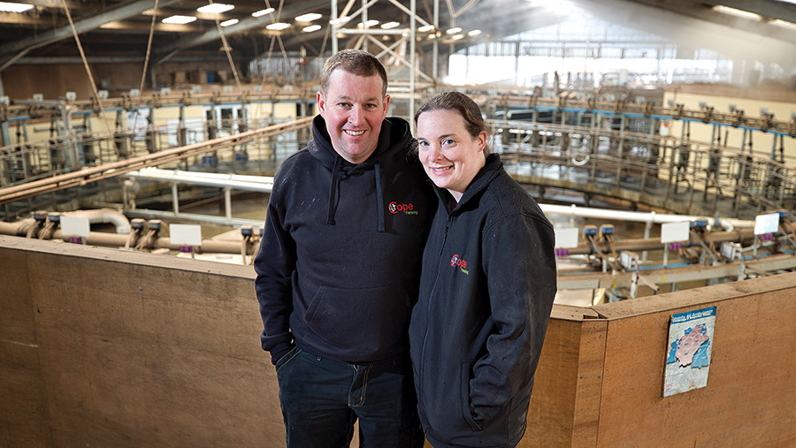 Farmers Steve and Carolyn Cope