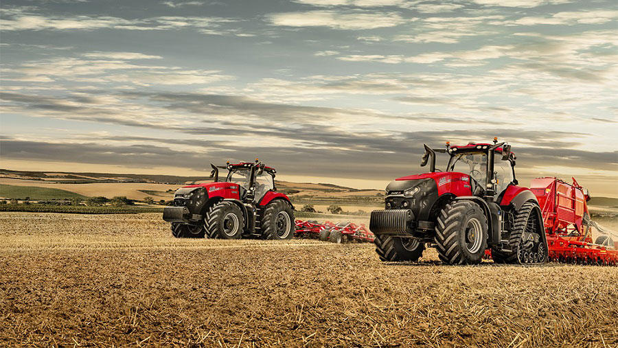 Drilling with two tractors