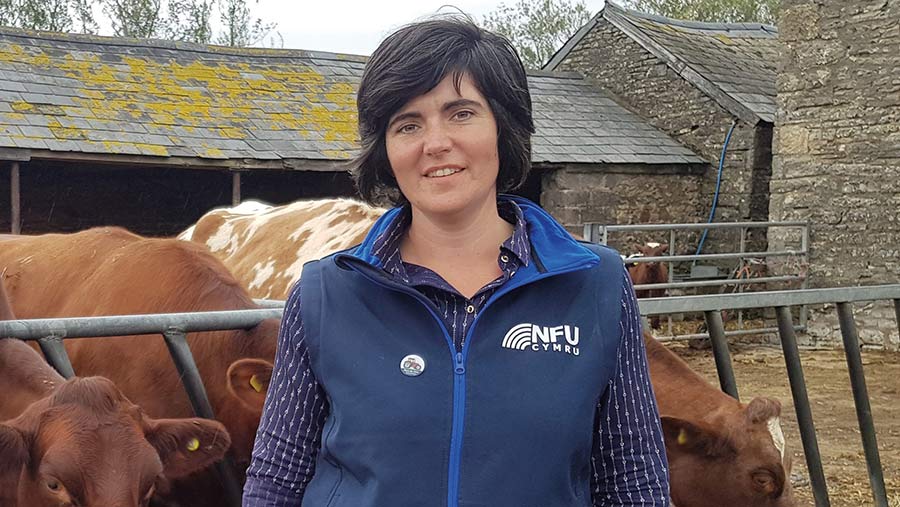 Last year's Farming Champion, Abi Reader © NFU Cymru