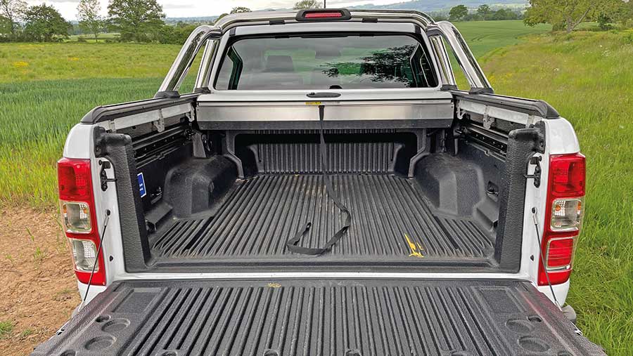 The load bed of the Ford Ranger Limited