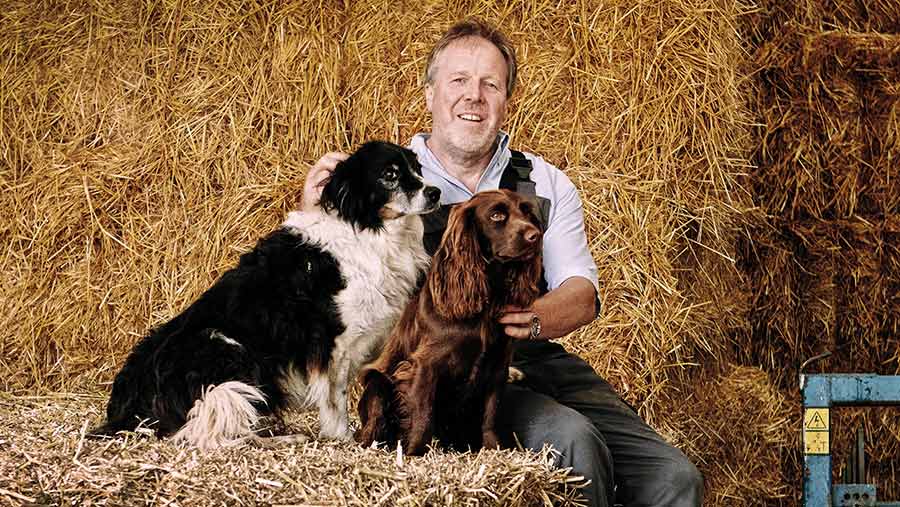 Mike Hambly with his dogs