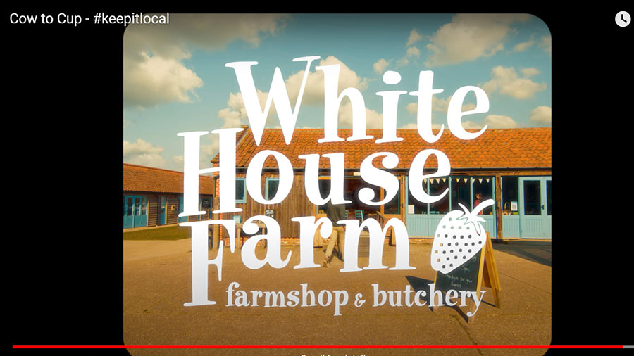 A still from the video Cow to Cup © White House Farmshop