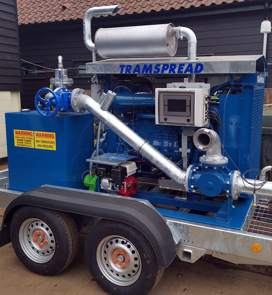 Fast tow engine drive pump with Teletram 2020 screen