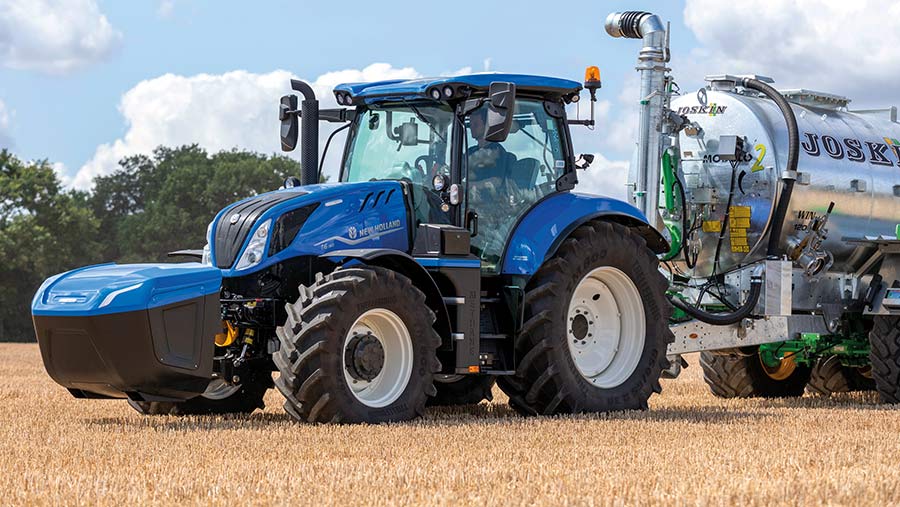 New Holland methane tractor