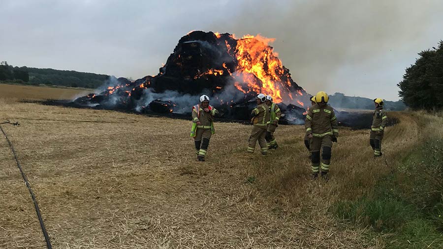 Northamptonshire Fire and Rescue Service at the scene © Spadeworx Marketing