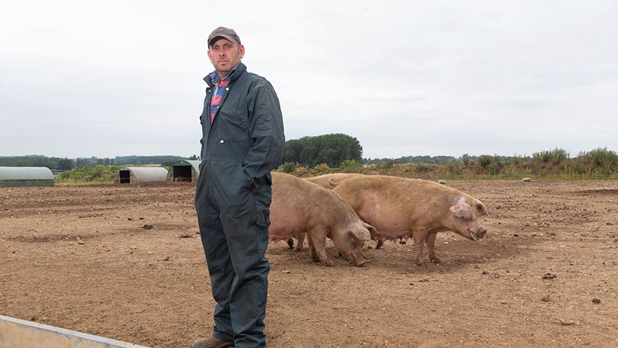 Richard Mellor, Farmers Weekly 2021 Pig Farmer of the Year © Tim Scrivener