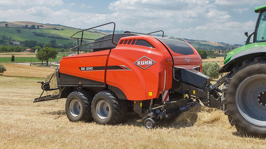 Kuhn SB baler in field