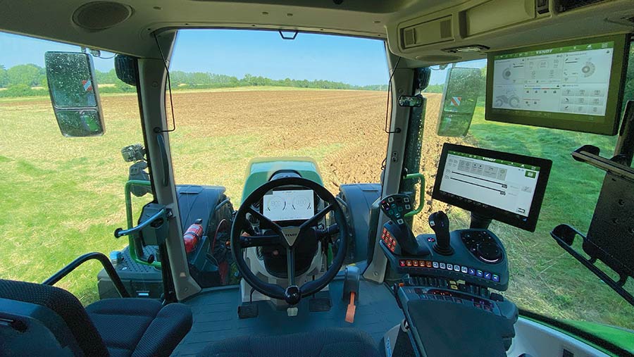 tractor driver's cabin
