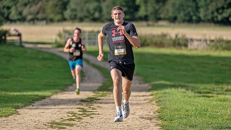 Harvey Dunn running