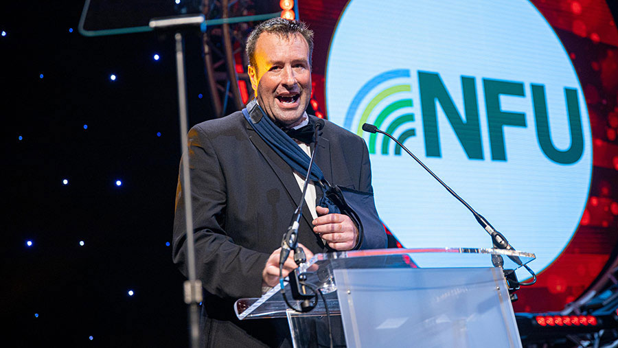 Stuart Roberts at the Farmers Weekly Awards © Telling Photography