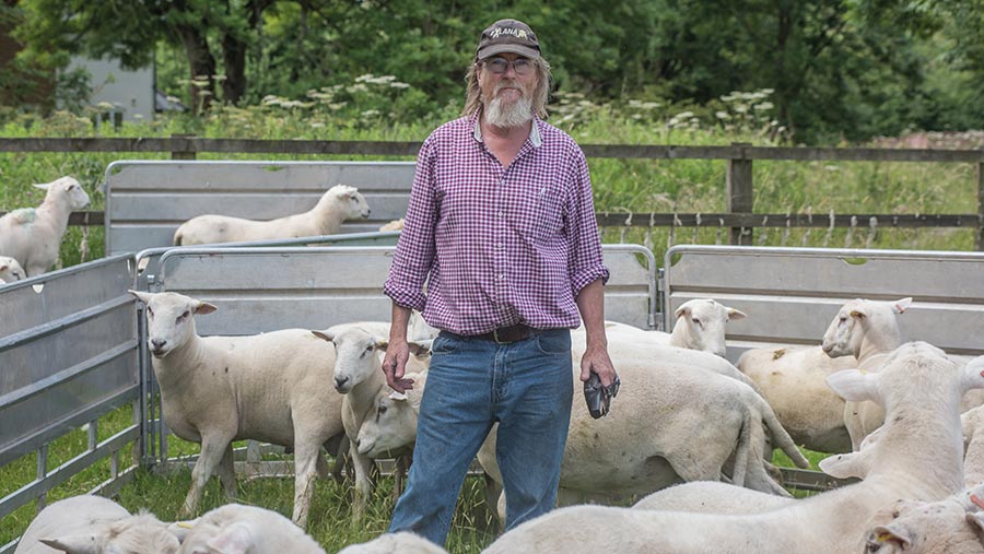Tim White, Farmers Weekly 2021 Sheep Farmer of the Year © Hugh Nutt