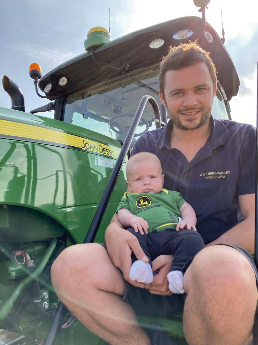 Baby Henry with dad Simon Perry-Warnes with 