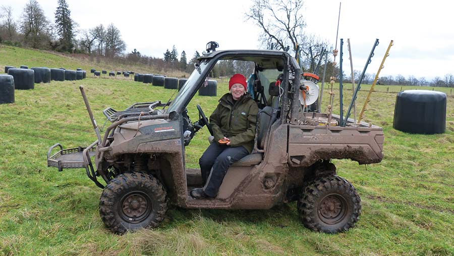 Colina Humphrey on buggy