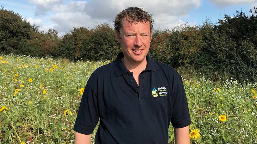 David Lord in crop field