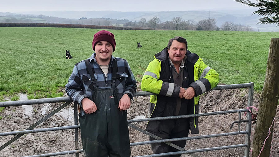 Exmoor hill farmers Chris (left) and Robin Milton