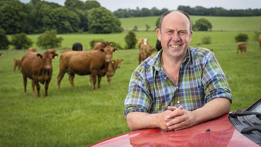Billy O'Kane with his beef herd
