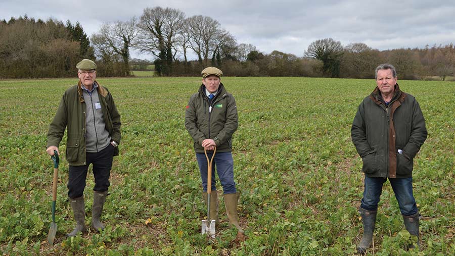 Left to right: Tim Clark, Will Moynan and Ian Margetts © MAG/David Jones